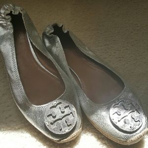 Tory Burch Metallic Flats